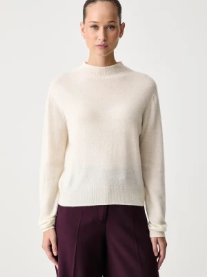 Kaos sweter damski kaszmirowy beżowy