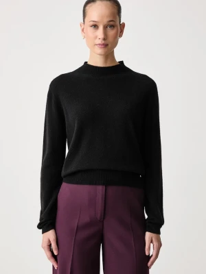 Kaos sweter damski kaszmirowy czarny