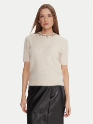 KAOS Sweter RI1NT071 Écru Regular Fit