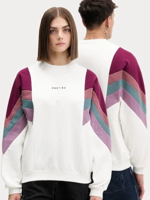 Kaotiko bluza kolor beżowy wzorzysta AR005-02-M002