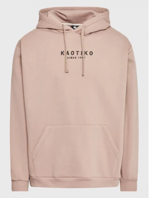 Kaotiko Bluza Unisex Vancouver AL006-06-G002 Beżowy Relaxed Fit