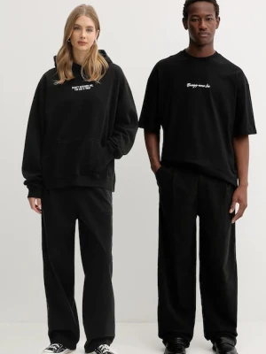 Kaotiko spodnie kolor czarny szerokie high waist AR020-02-K002