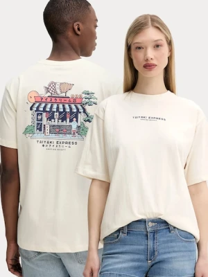 Kaotiko t-shirt bawełniany beżowy