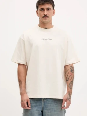 Kaotiko t-shirt bawełniany kolor beżowy z nadrukiem AR017-01S-G002