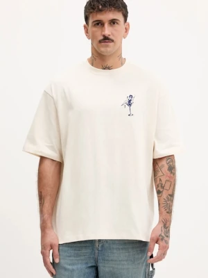 Kaotiko t-shirt bawełniany kolor beżowy z nadrukiem AR022-01S-G002