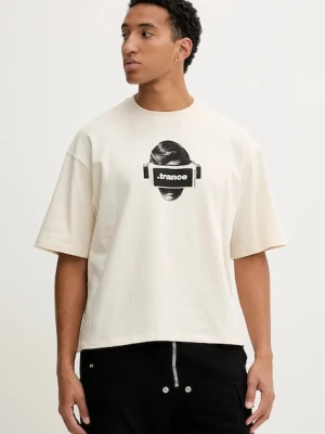 Kaotiko t-shirt bawełniany kolor beżowy z nadrukiem AR036-01S-G002
