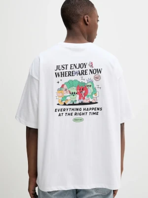 Kaotiko t-shirt bawełniany kolor biały z nadrukiem AQ057-01S-G002