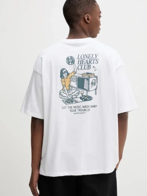 Kaotiko t-shirt bawełniany kolor biały z nadrukiem AQ070-01S-G002