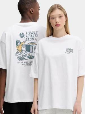 Kaotiko t-shirt bawełniany kolor biały z nadrukiem AQ070-01S-G002