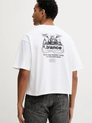 Kaotiko t-shirt bawełniany kolor biały z nadrukiem AR023-01S-M002