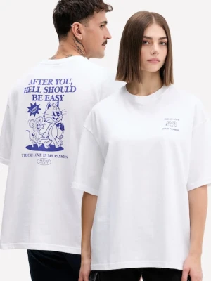 Kaotiko t-shirt bawełniany kolor biały z nadrukiem AR045-01S-G002