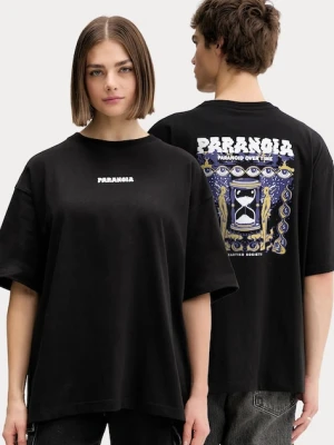 Kaotiko t-shirt bawełniany kolor czarny z nadrukiem AR090-01-G002