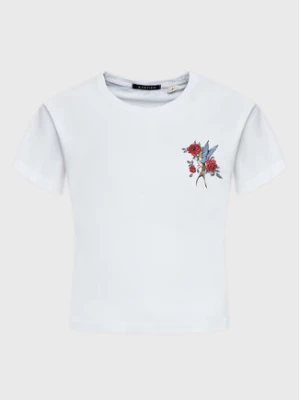 Kaotiko T-Shirt Washed Bird AL011-01-M002 Biały Regular Fit