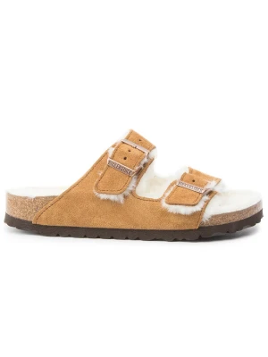 Kapcie Birkenstock Arizona Fur 1001135 Brązowy