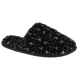 Kapcie Calvin Klein Slipper Mule Fur Mono HW0HW00536-0GK czarne