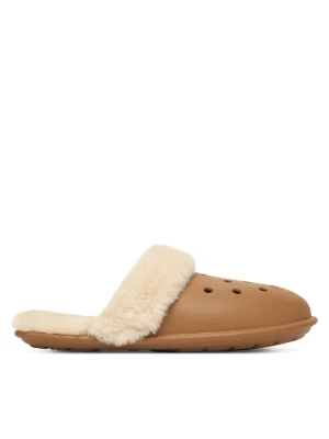 Kapcie Crocs Classic Fuzz Scuff 212143 Brązowy
