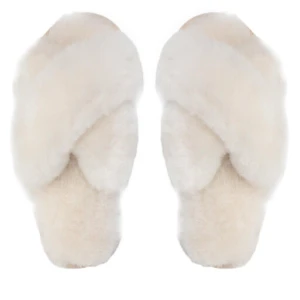 Kapcie EMU Australia Mayberry Teens T12176 Biały