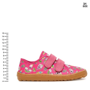 Kapcie Froddo Barefoot Canvas G1700440-10 D Różowy