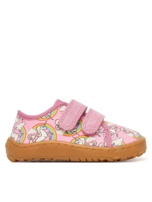 Kapcie Froddo Barefoot Canvas G1700440-12 M Różowy