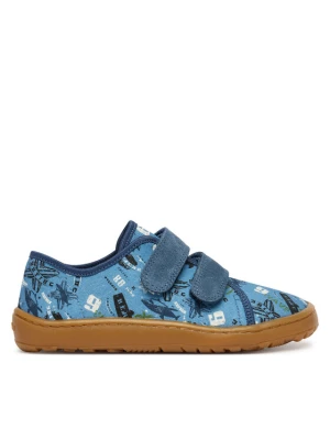 Kapcie Froddo Barefoot Canvas G1700440-6 D Niebieski