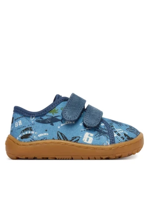 Kapcie Froddo Barefoot Canvas G1700440-6 M Niebieski