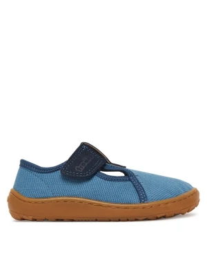 Kapcie Froddo Barefoot Canvas T-Bar G1700439-1 M Niebieski