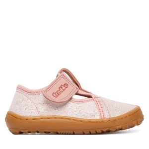 Kapcie Froddo Barefoot Canvas T-Bar G1700439-2 M Różowy