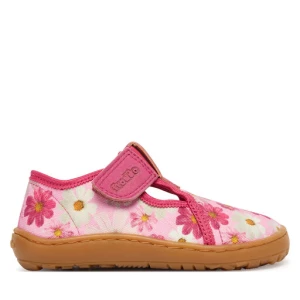 Kapcie Froddo Barefoot Canvas T-Bar G1700439-4 M Różowy