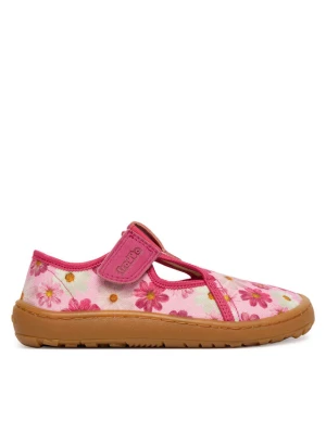 Kapcie Froddo Barefoot Canvas T-Bar G1700439-4 S Różowy