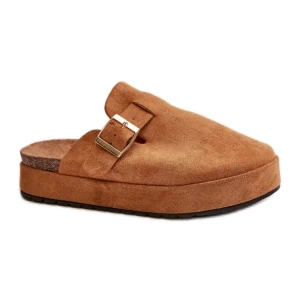 Kapcie Model Terilaina TL8-123 Camel - Step in style brązowe