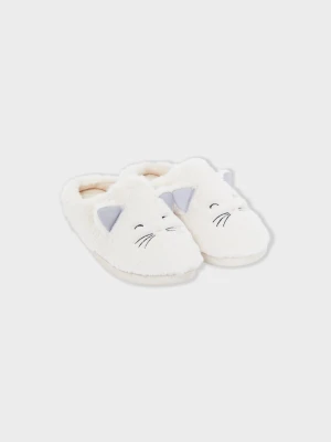 Kapcie mules z sztucznego futra Etam