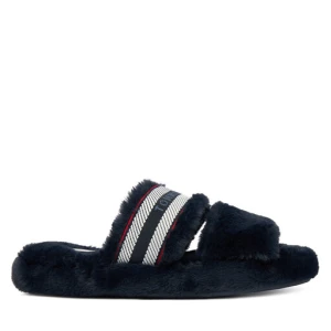 Kapcie Tommy Hilfiger Hilfiger Fur Slipper FW0FW08854 Granatowy