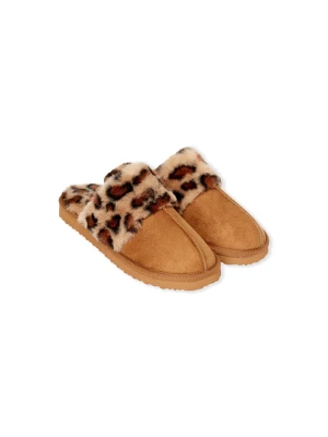 Kapcie typu mules w panterkę Etam Blush