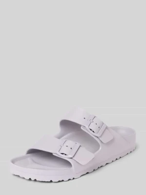 Kapcie z detal z logo model 'Arizona' Birkenstock Lawendowy
