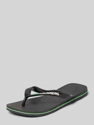 Kapcie z detal z logo model 'Brasil' Havaianas