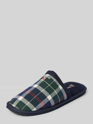 Kapcie z miękką wkładką Barbour Butelkowy zielony