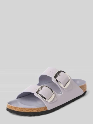 Kapcie z naturalnej skóry model 'Arizona' Birkenstock Lawendowy