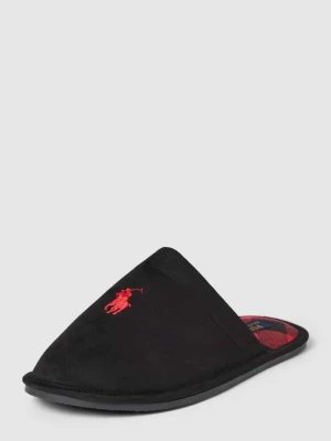 Kapcie z wyhaftowanym logo model ‘KLARENCE’ Polo Ralph Lauren