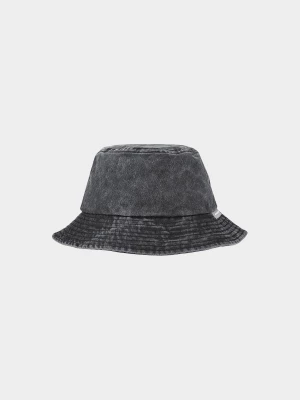 Kapelusz bucket hat damski - czarny 4F