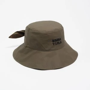 Kapelusz bucket kokarda bawełna khaki BIMBA Y LOLA
