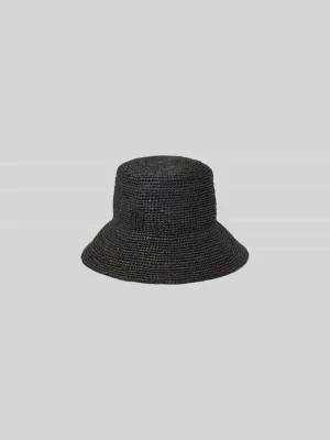Kapelusz bucket w efekcie plecionki Anine Bing Czarny