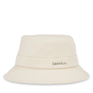 Kapelusz Calvin Klein Back Tie Bucket K60K613161 Écru