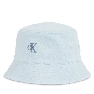 Kapelusz Calvin Klein Embro Monogram Denim Bucket Hat LV04K5021G Błękitny