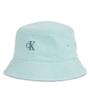 Kapelusz Calvin Klein Embro Monogram Denim Bucket Hat LV04K5021G Niebieski jasny