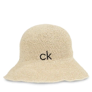 Kapelusz Calvin Klein Wide Brim Straw Bucket Hat K60K612914 Beżowy