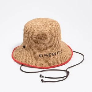 Kapelusz efekt rafii jasnobrązowy BIMBA Y LOLA