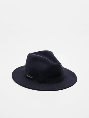 Kapelusz Emporio Armani granatowy