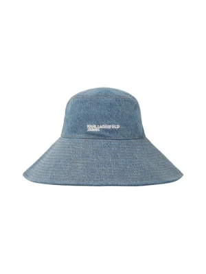 Kapelusz KARL LAGERFELD niebieski denim