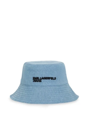 Kapelusz KARL LAGERFELD niebieski denim