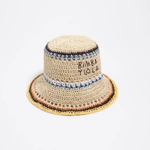 Kapelusz papierowa rafia naturalny paski wielobarwny BIMBA Y LOLA